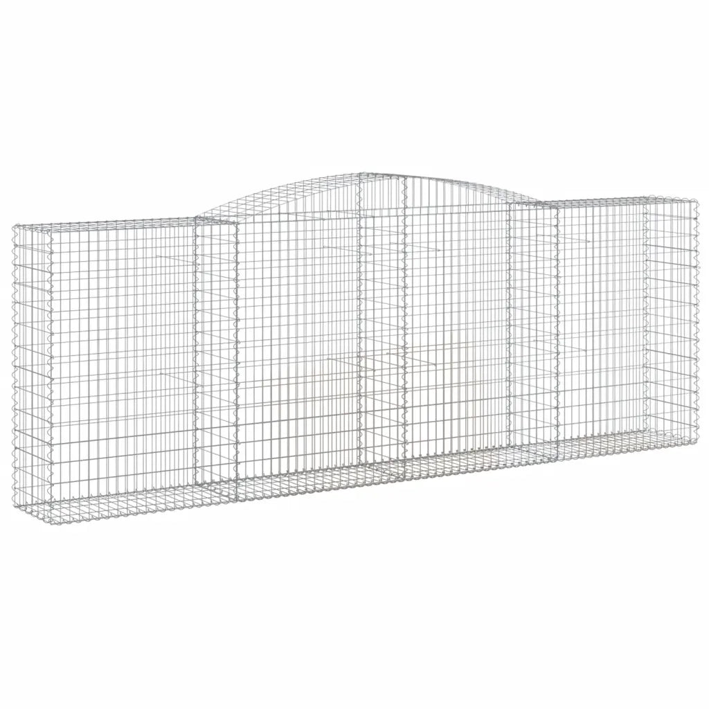 Cesto Gabbione ad Arco 400x50x140/160 cm Ferro Zincato 153537