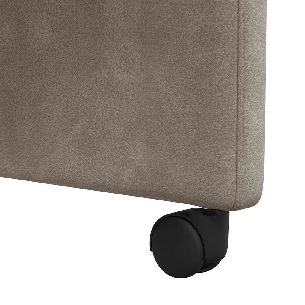 Sedie da Pranzo con Ruote 2 pcs Grigio 58 x 67 x 97 cm 42017859