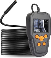Sistema di Ispezione Endoscopica Industriale - 2.4" 1080P HD Camera Endoscopica con Cavo Rigido 10m