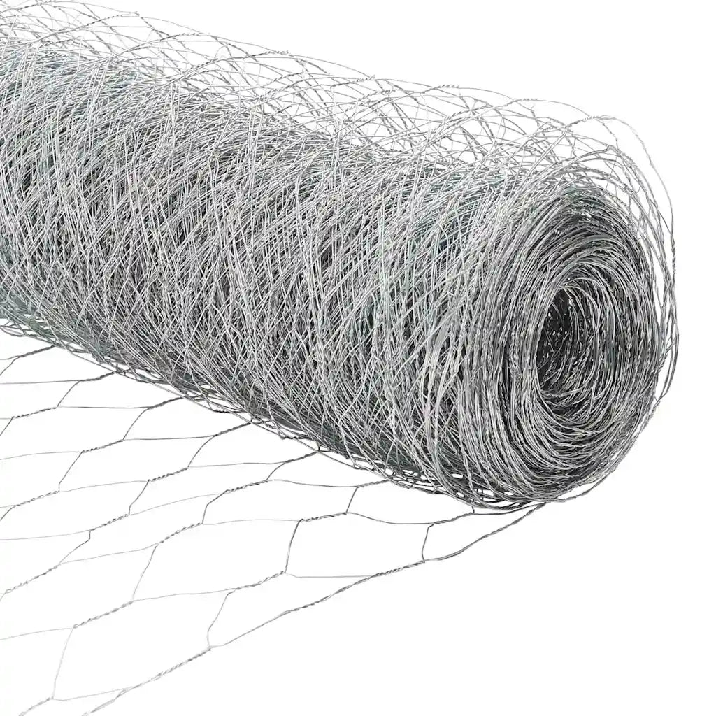 Recinzione Esagonale Argento 0,5 x 10 m Acciaio zincato 42005631