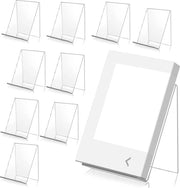 supporto per libri multifunzionale, 10 pezzi, supporto per libri in acrilico, illuminatore per libri e zoccolo per libri, note, artigianato, opere d'arte, piccoli oggetti