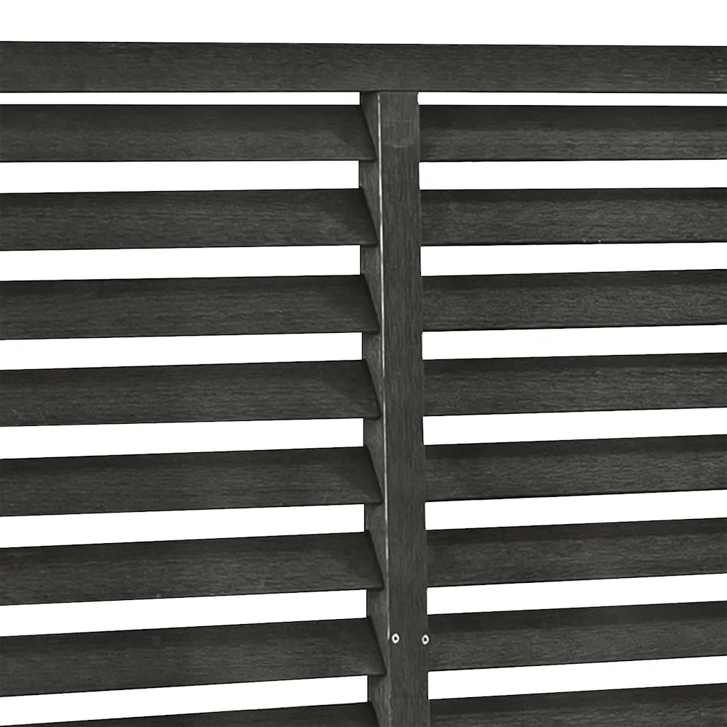 Recinzione a Persiana in WPC 180x180 cm Nera cod mxl 6595