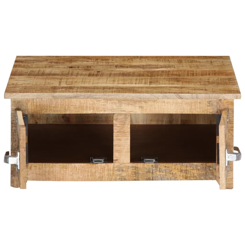 Tavolino da Salotto 70x70x30 cm in Legno Massello di Mango cod mxl 59783