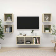 Set Mobili TV 5 pz Rovere Sonoma in Legno Multistrato 3079613