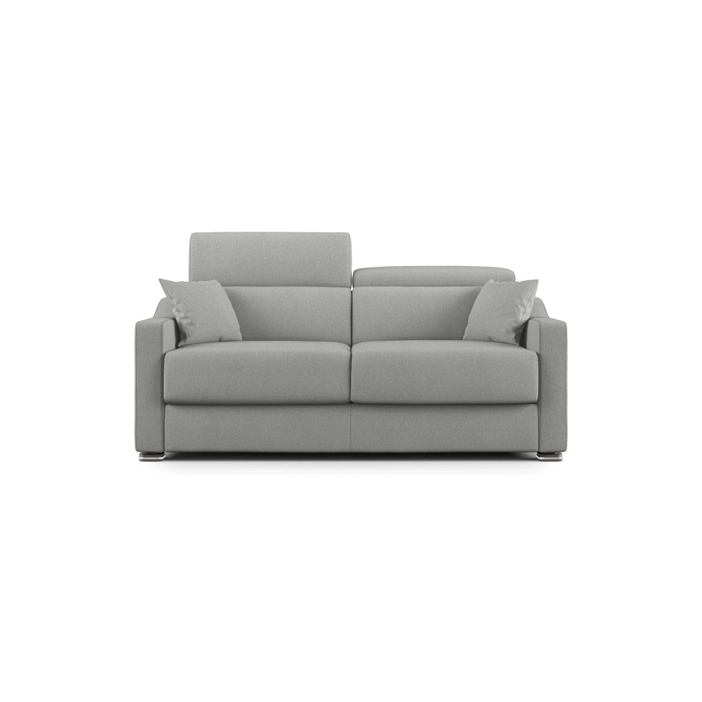Amber Divano letto matrimoniale in tessuto smacchiabile T05 191 cm (mat. 140x197) grigio