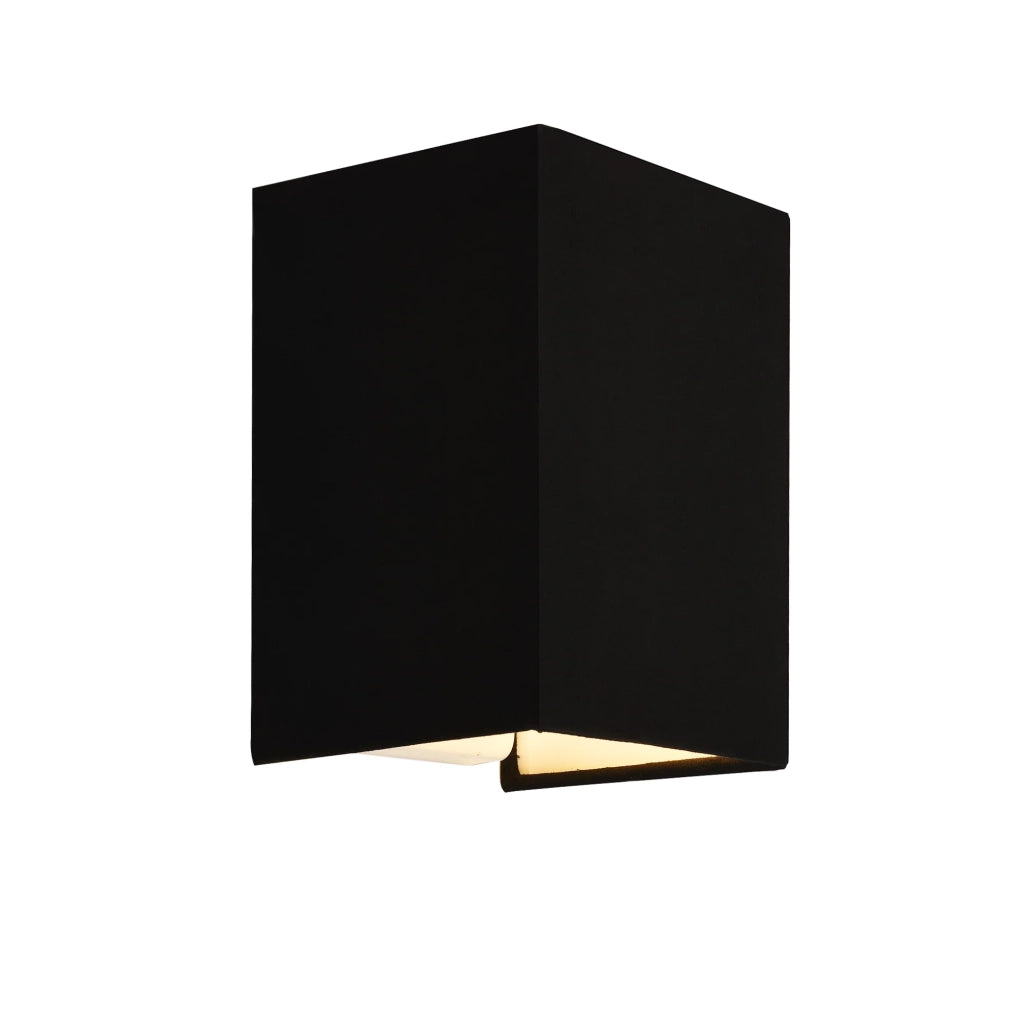 Set di 3 applique angolari E27 60W 20 x 16 x 13 cm paralume in lino nero 03_0007351