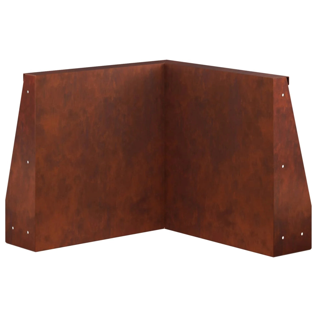 Muro di contenimento 50 x 50 x 50 cm Acciaio Corten Ruggine 8015197