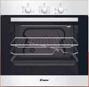 Candy OCGE02TX Forno da incasso a Gas 59 L Classe A+ Girarrosto Statico e Grill (59x56x59 cm) colore Inox