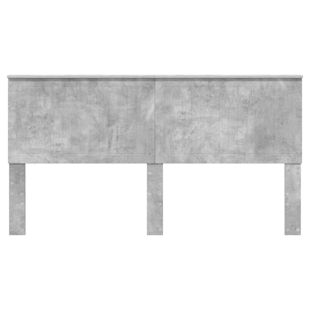 Testiera con testiera Grigio cemento 180 cm Legno multistrato 887729