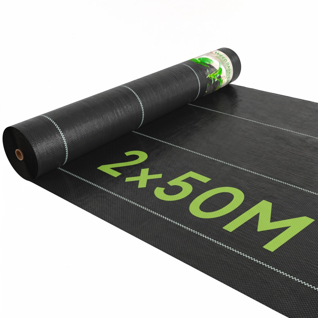 Tessuto Non Tessuto per Pacciamatura Anti-Erbe ¨C Zephmum ¨C Nero Verde 50x2 m 100 g/m2