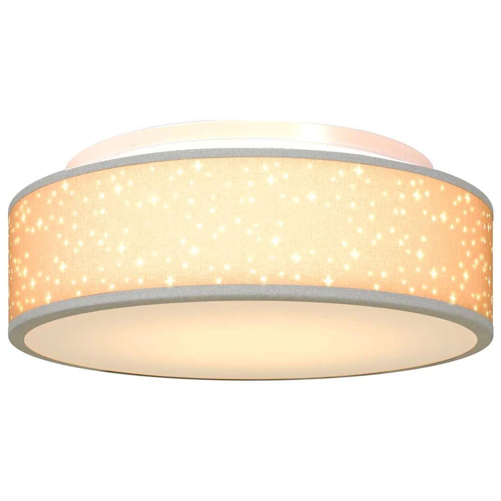 Lampada da soffitto Grigio 38 x 38 x 13,5 cm Tessuto CFW8700076
