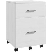 Scrivania con cassettiera ¨C zephmum ¨C 39,5x39x58,5 cm bianco
