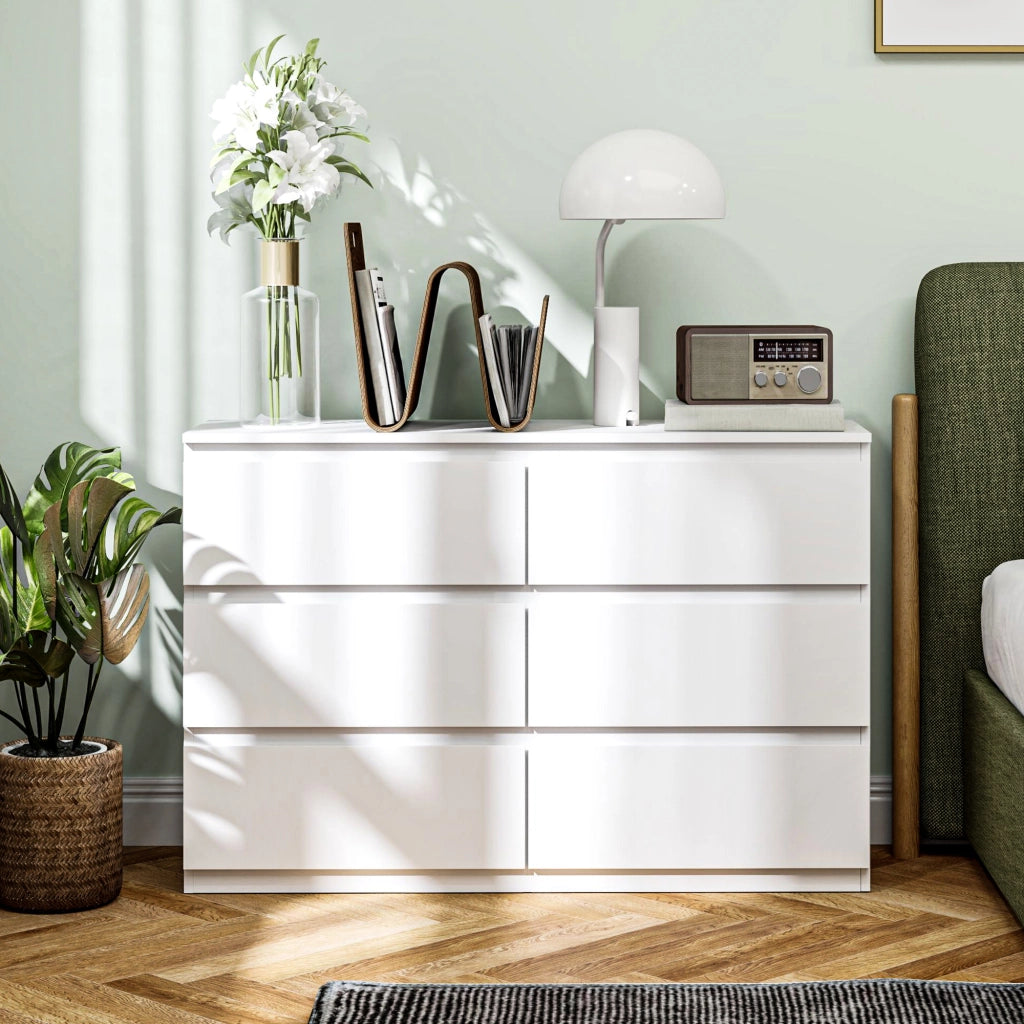 Cassettiera 3 Cassetti ¨C Minimal ¨C Bianco 60x40x