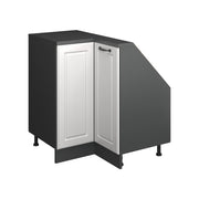 Mobile cucina angolare per sottotetto R-Line Bianco rustico/Antracite 75.6 cm con 1 porta Vicco