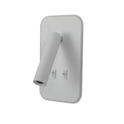 Applique moderna lettura bianca LED 8W con interruttore
