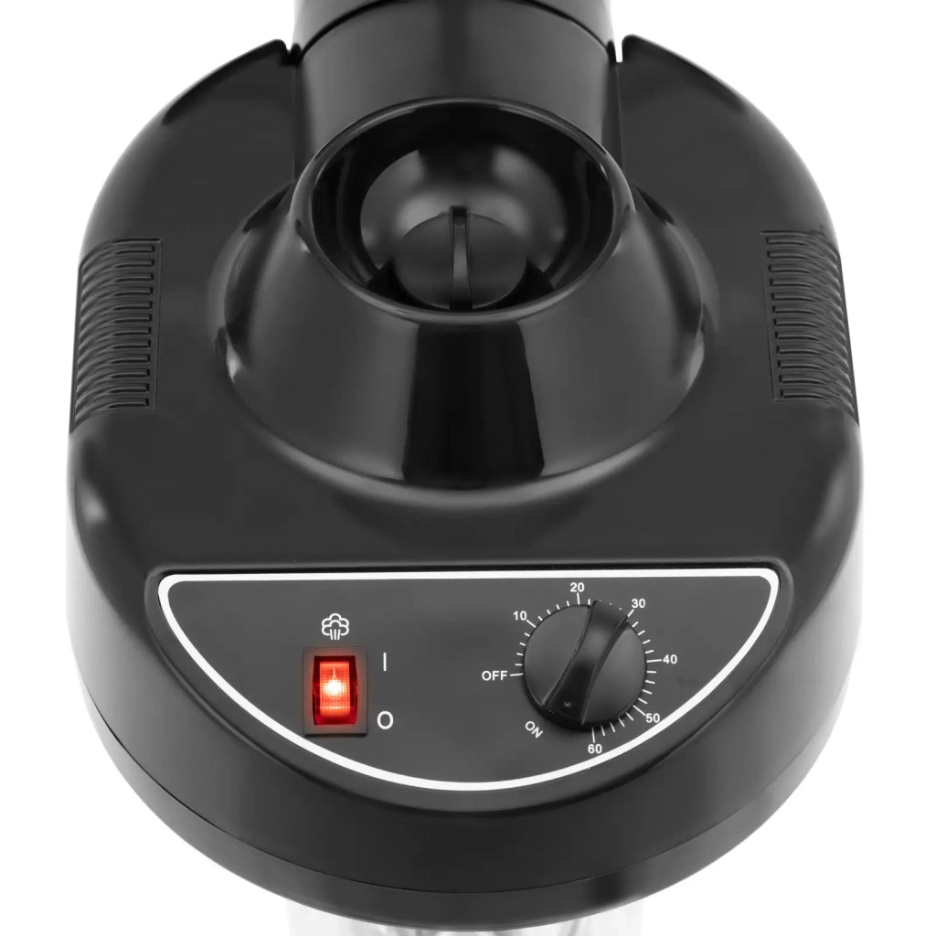 Asciugacapelli su supporto 750 watt timer 0,75 l acciaio con trattamento antiruggine plastica nera 14_0008554