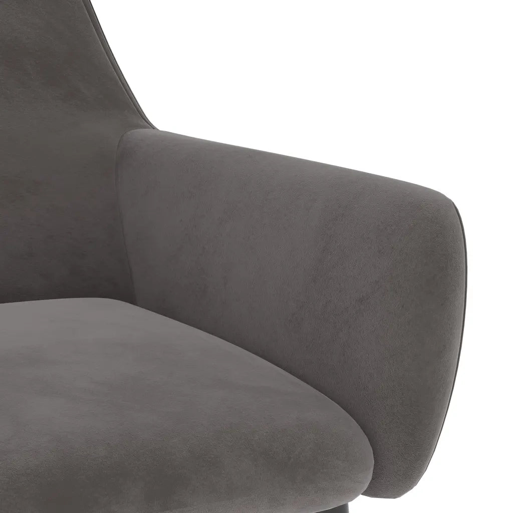 Sedie da Pranzo 4 pz Grigio Scuro in Velluto 3068026