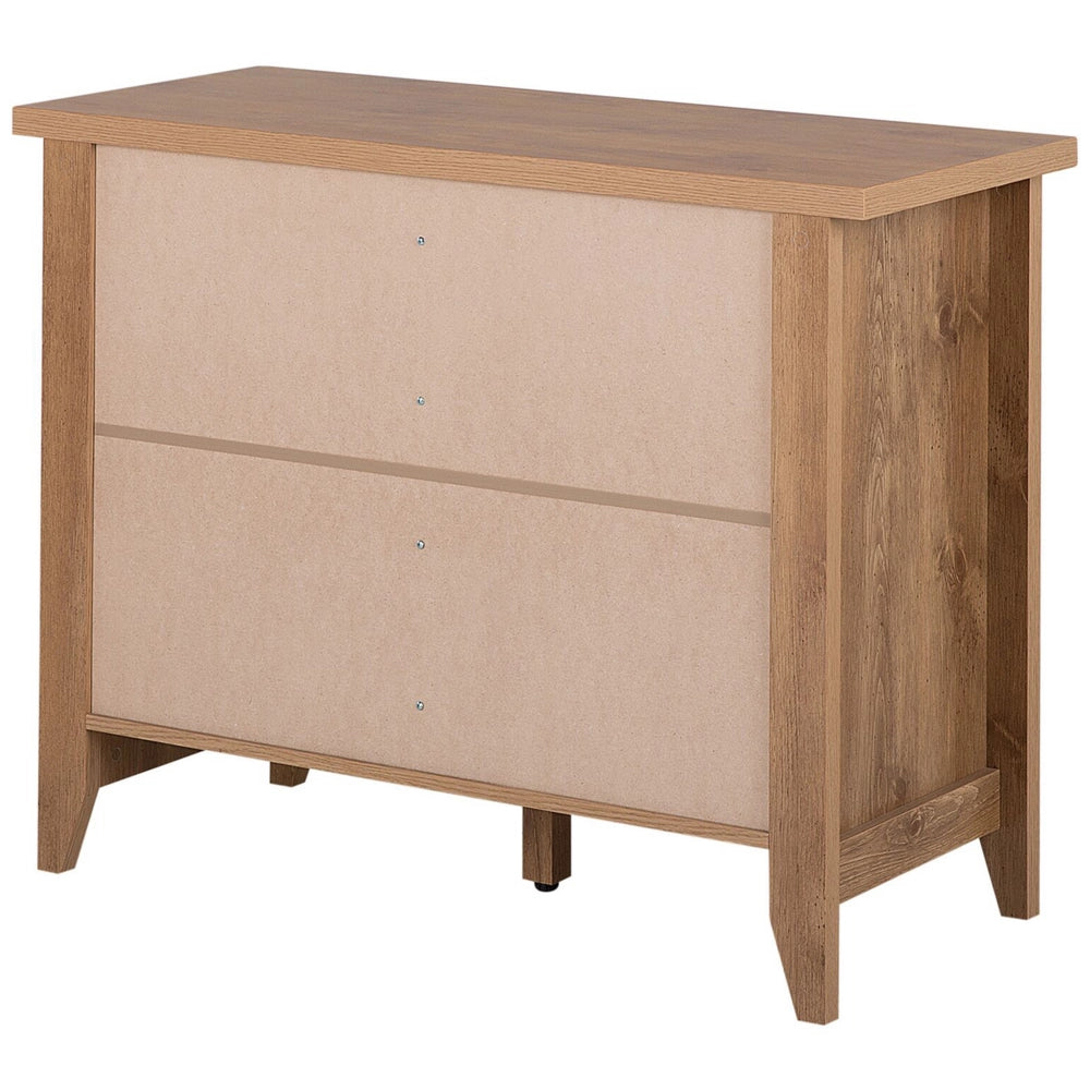 Madia credenza Effetto Legno Chiaro 80 x 99 x43 cm 1 Cassettiera con 3 Cassetti