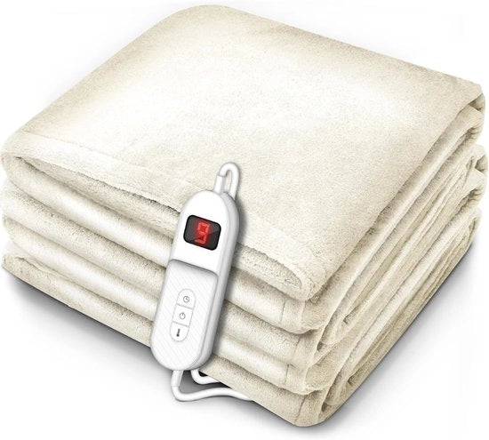 Deken elettrico per letto – Deken riscaldante per letto – Deken elettrico per letto – Deken riscaldato per letto – Riscaldamento del letto – Deken riscaldante per 2 persone – Rapido riscaldamento – Lavabile – Inverno – Comfort per la camera da letto