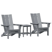 Sedia da Giardino 3 pz | Sedie da Esterno Grigio chiaro 80.5 x 74.5 x 92 cm