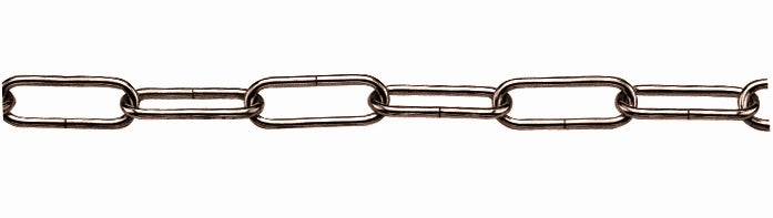CATENA PER LAMPADARI GENOVESE In ferro bronzato  EE ? filo mm. 15 n° 10 25.00 metri