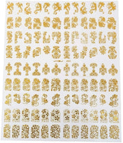 Stickers per unghie 3D - Stickers per unghie fiori - Stickers per unghie DIY - Stickers per unghie per salone - 108 pezzi - Materiale PVC di alta qualità - Nail Art