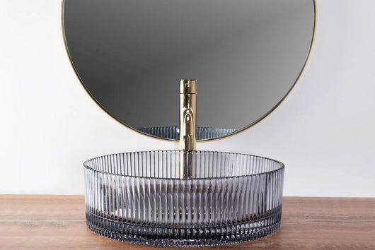 Lavabo Da Appoggio Rea Ingrid Grey