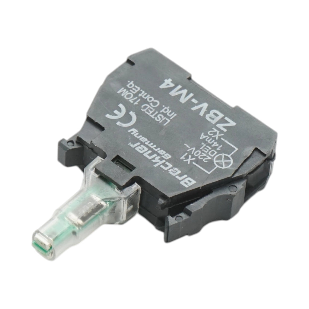 Elemento di blocco contatto ausiliario LED 220V/14mA Breckner Germany