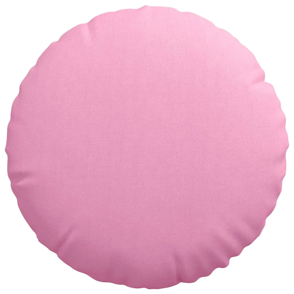 Cuscini per Seduta 2 pcs Rosa Ø50 x 19 cm Tessuto 42014172
