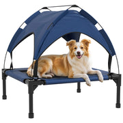 Cuccia per cani con tetto ¨C Xylo ¨C 76x61x69.5 cm, blu scuro, impermeabile
