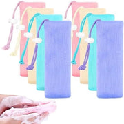 Set di 4 contenitori per sapone da bagno - spazzola per il sapone a rete morbida - contenitore per sapone riutilizzabile