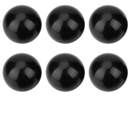 6 pezzi di Knop con dado M12 - Nero - Multifunzionale - Adatto a diverse applicazioni - Universale