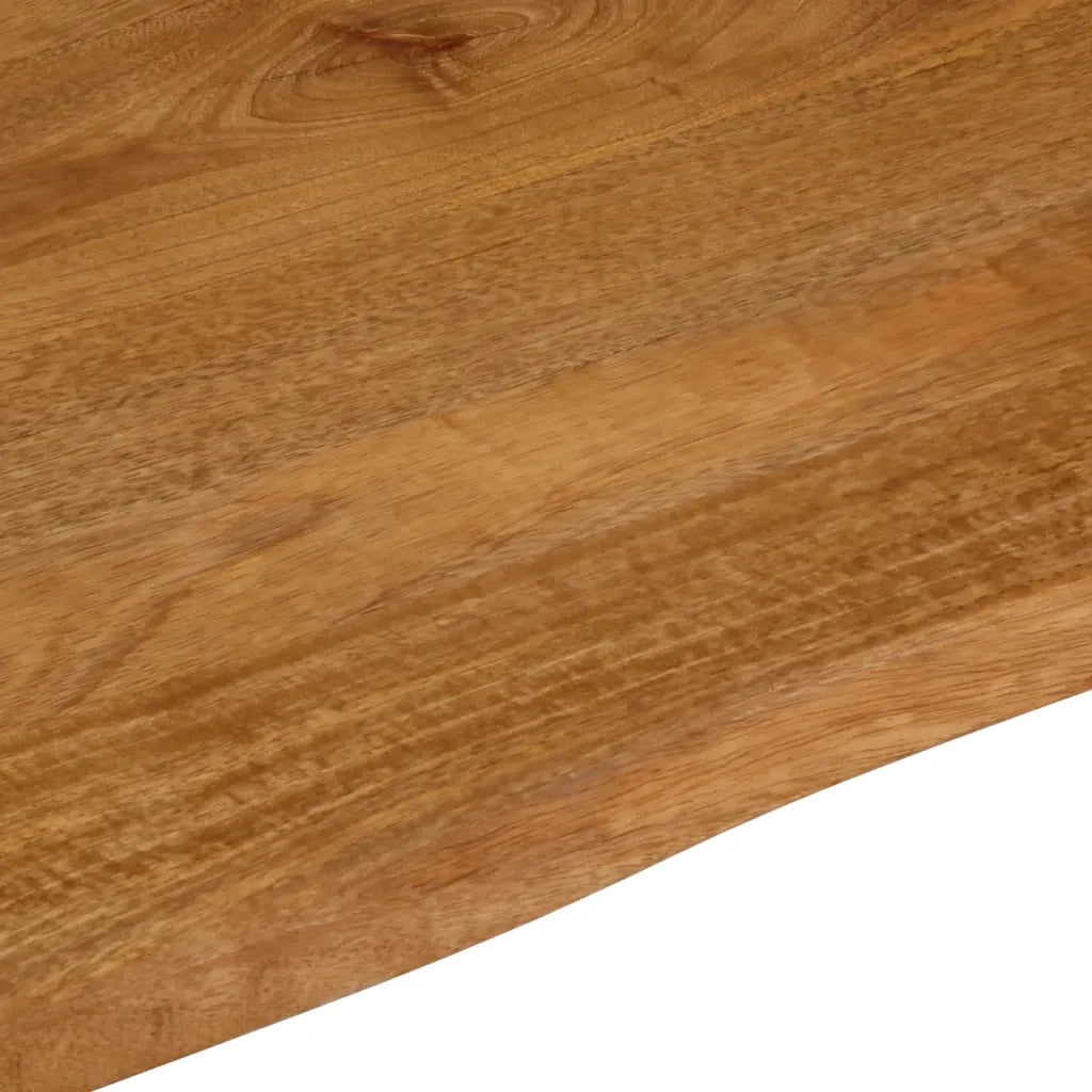 vidaXL Piano Tavolo Bordi Vivi 60x60x3,8 cm in Legno Massello di Mango