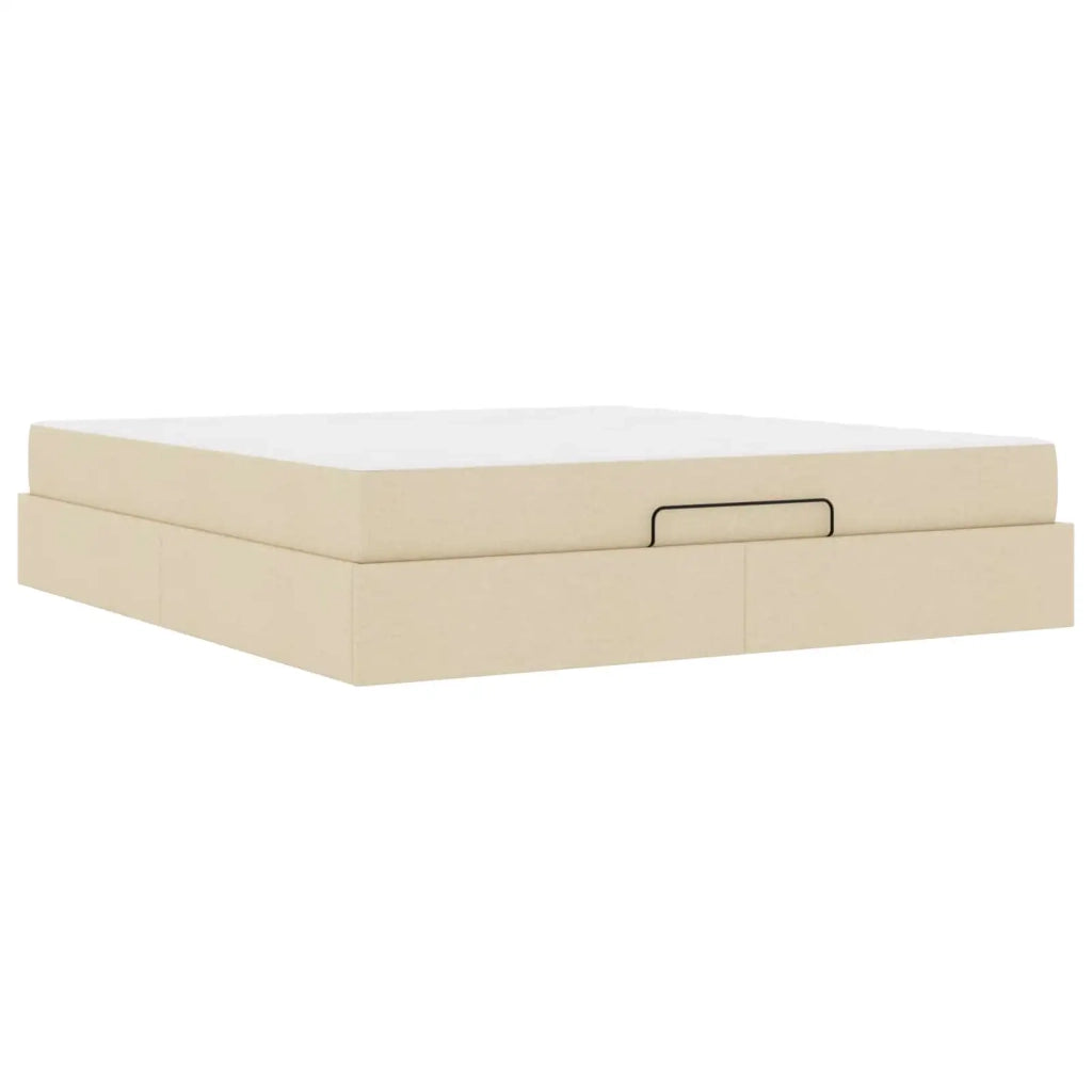 Struttura letto con materasso 2 pcs Crema Tessuto 3399513