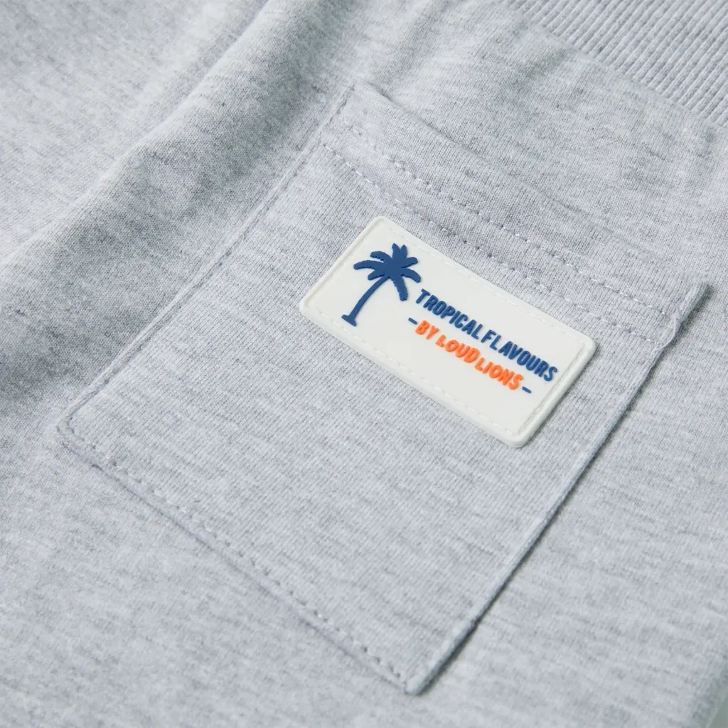 Pantaloncini per Bambini con Coulisse Grigio 128 CFW5290951