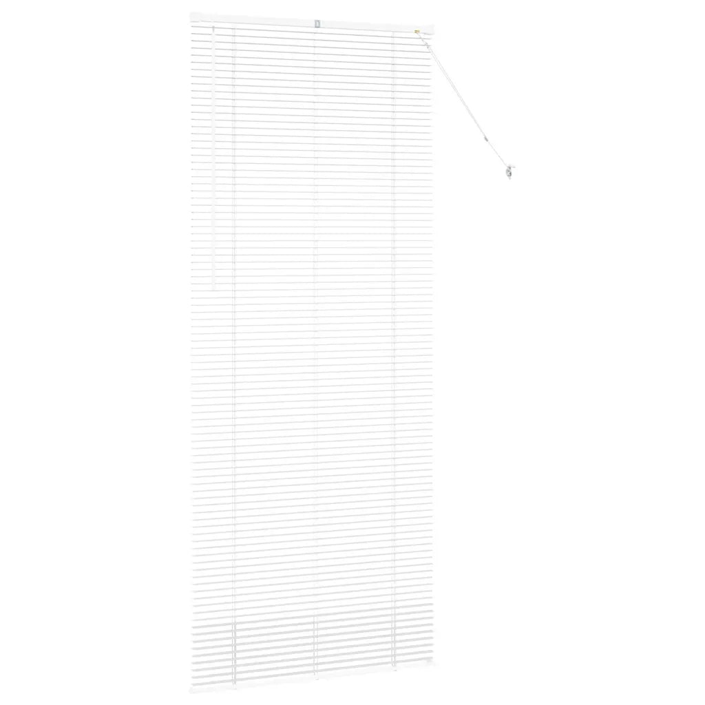 vidaXL Tenda per Finestra con tende Manuale Bianco Alluminio