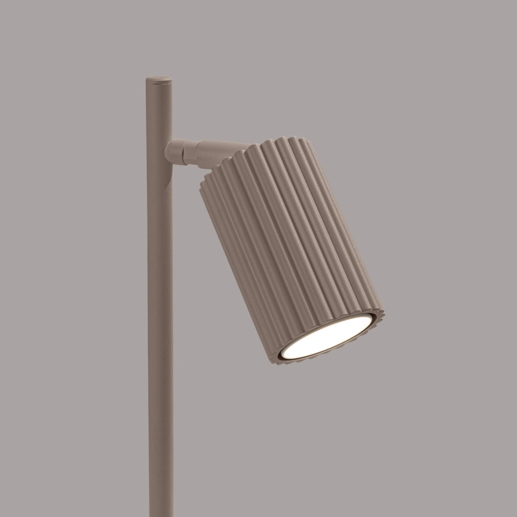 Lampada da scrivania GRAVIO taupe/bianca snodabile GU10 10W