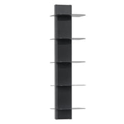 ALUBOX DEMETRA Libreria Da Parete In Alluminio E Lamiera Zincata 83,5X23X21 Cm Libreria Sospesa 6,6 Kg Con 5 Mensole Libri 17x23 Cm Libreria Salvaspazio Con Inserti A L E Attrezzatura COLORE: ANTRACITE
