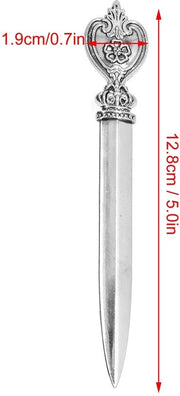 Apriporta in Stile Antico - Manico Ergonomico - Aspirapunta in Acciaio Fuso - Ideale per Casa e Ufficio - Stile 4