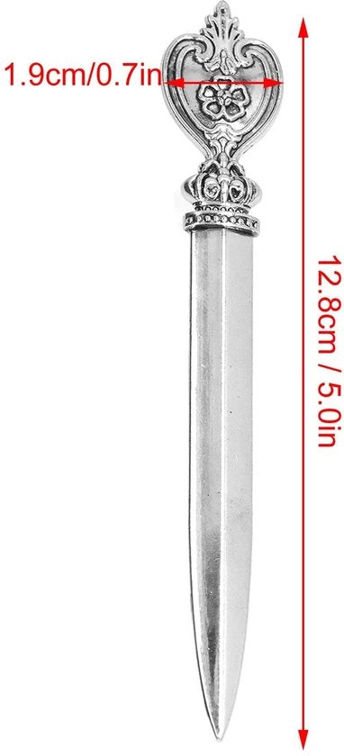 Apriporta in Stile Antico - Manico Ergonomico - Aspirapunta in Acciaio Fuso - Ideale per Casa e Ufficio - Stile 4