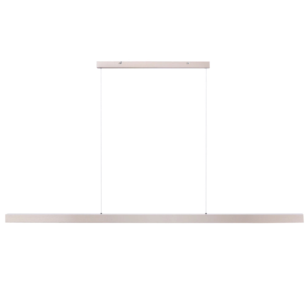 Lampada a sospensione lineare a LED in metallo rame 160 cm stile industriale forma minimalista