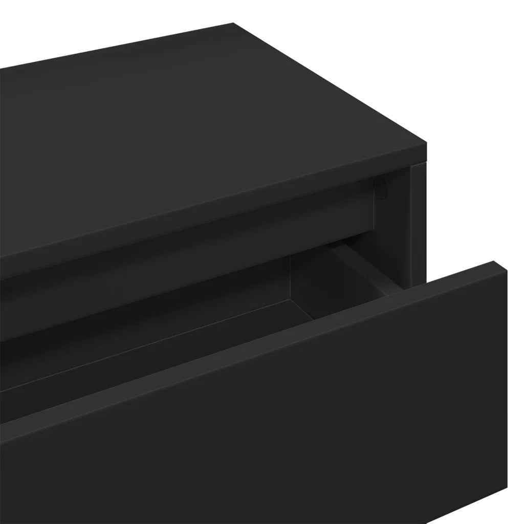 vidaXL Set Mobili da Ingresso 4 pz Nero in Legno Multistrato