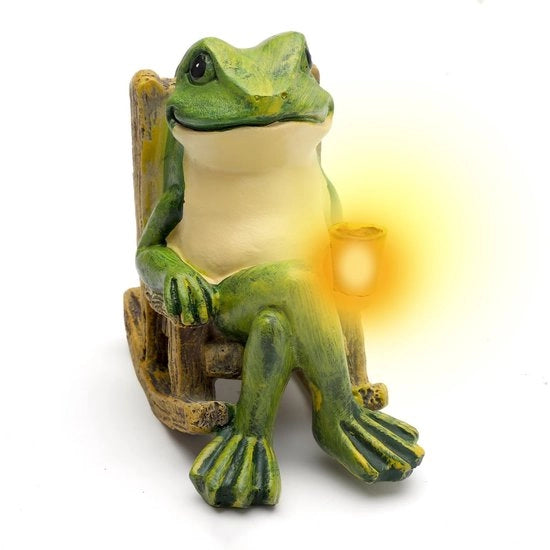 Decorativo Solare Girino LED - Abbellimento per Interno e Esterno - Verde - Decorazione di Giardino - Girinobebè per Illuminazione Accogliente - Realizzato con Materiali di Qualità