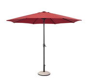 Ombrellone da Giardino 8 Stecche Ø300x242h cm Telo in Poliestere Kalife Burgundy