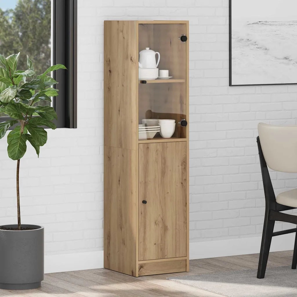 Credenza Rovere artigianale 35 x 37 x 142 cm Legno multistrato