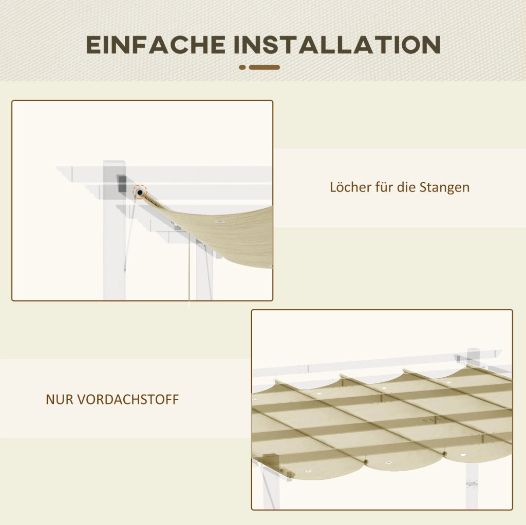 Telo di ricambio beige per pergola 250 x 255 cm
