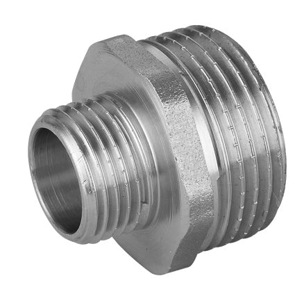 NIPPLE RIDOTTO MM IN OTTONE CROMO IBP- 1 x 1/2- IBP- pezzi 10