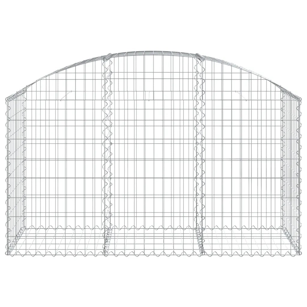 Cesto Gabbione ad Arco 150x50x80/100 cm Ferro Zincato