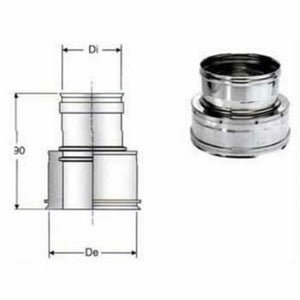 Inox doppia parete aisi 316 giun zione doppia mono d.180 230 b09g