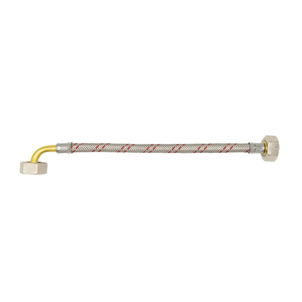 FLESSIBILE INOX PER ELETTRODOMESTICI DN 10 CON CURVA- cm 200 FF 3/4x3/4- LUXOR- pezzi 1